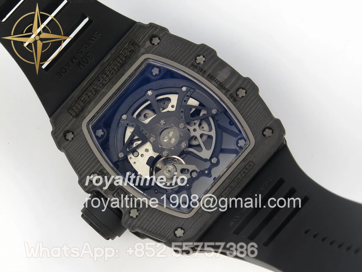 Richard Mille RM035-02 NTPT ZF Skeleton Dial on Black Rubber Strap RMAL1 V7 - Image 11