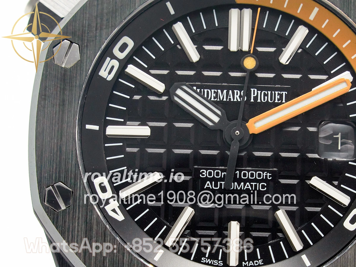 Audemars Piguet Royal Oak Offshore Diver 15707 Black Ceramic ZF SA3120 - Image 11
