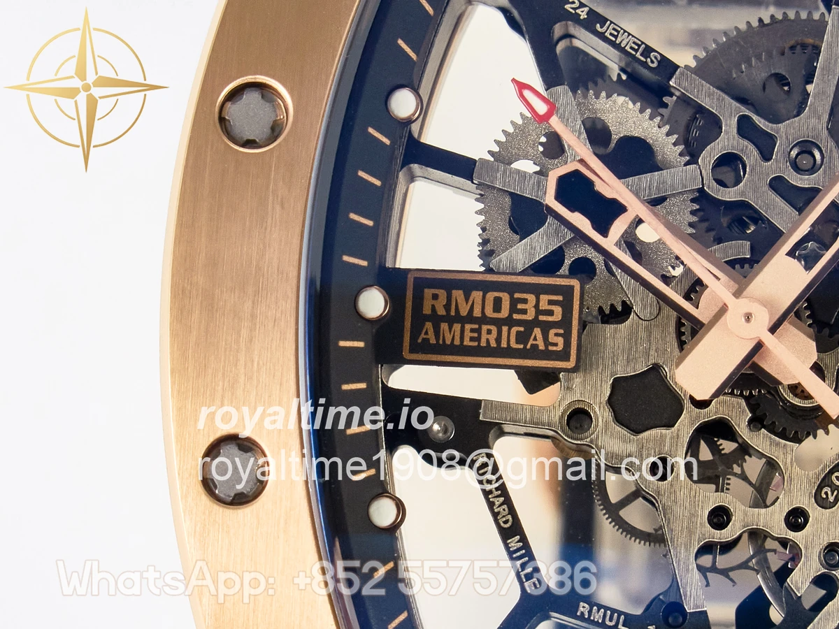 Richard Mille RM035-02 RG SONIC Skeleton Dial on Black Rubber Strap RMUL1 - Image 11