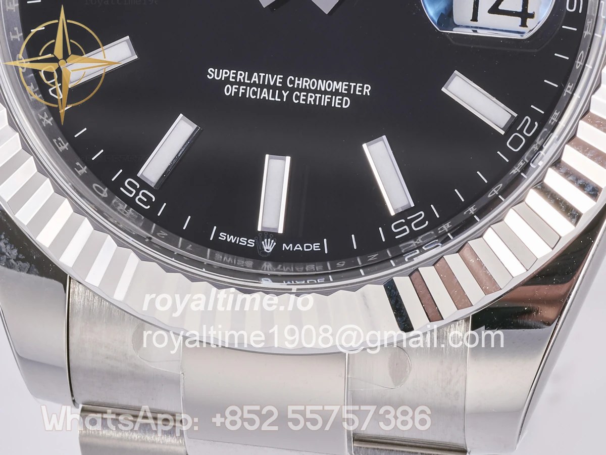 Rolex DateJust 41 126334 Clean Plus 904L Steel Black Dial on Jubilee Bracelet JH3235 (Free Sprung) - Image 11