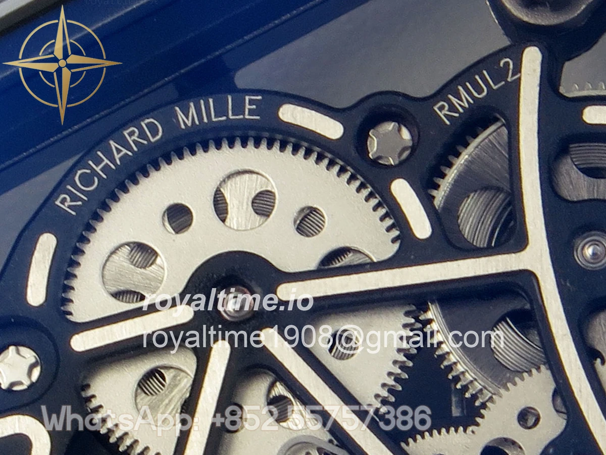 Richard Mille AVF RM055 Gray Cemira on Gray Rubber Strap Vaucher RMUL2 Free Sprung (Mod) - Image 12