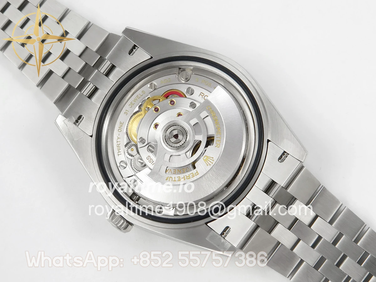 Rolex DateJust 41 126334 QF 904L Steel Green Textured Stick Dial on SS Jubilee Bracelet QF3235(145g) - Image 12