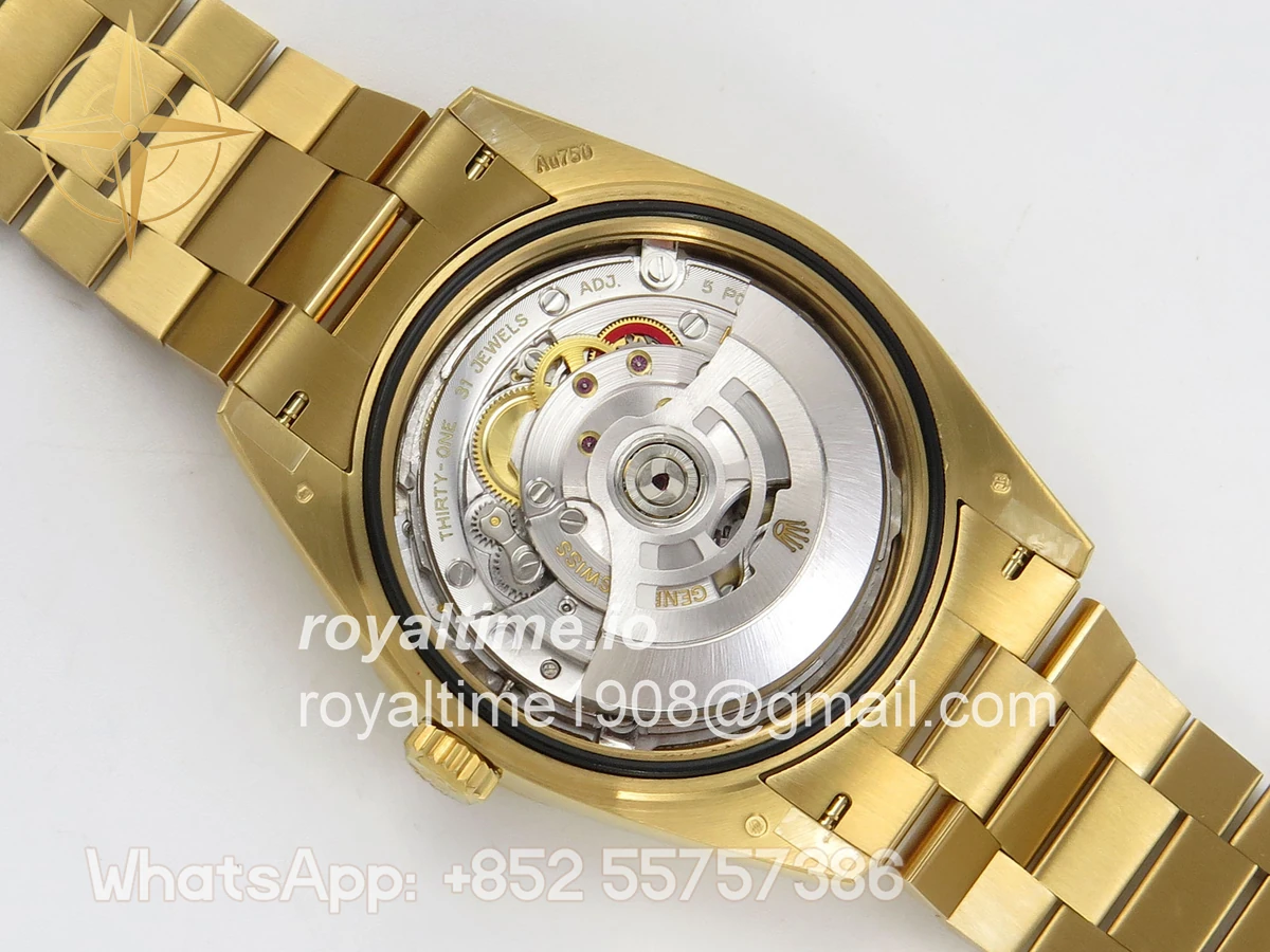 Rolex Day Date 40 YG 228238 QF White Crystal Dial on President Bracelet VR3255 V8 (190g) - Image 12