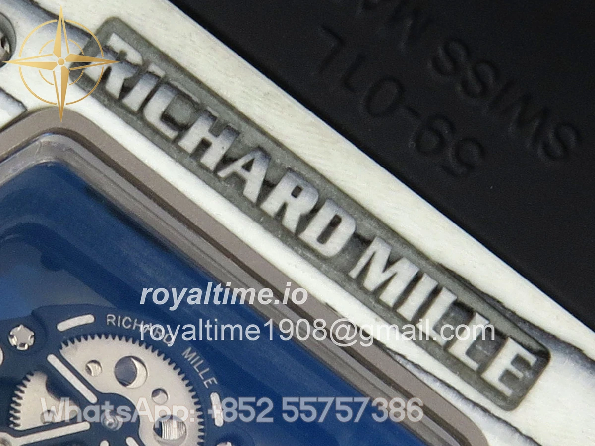 Richard Mille RM061-01 Yohan Blake White NTPT RF on Black Rubber Strap RMUL2 - Image 12