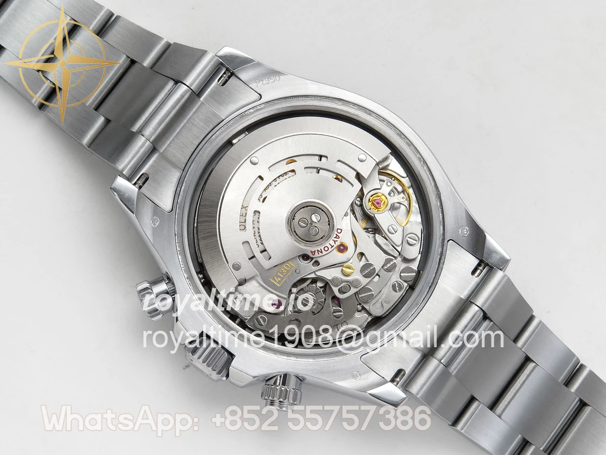 Rolex Daytona 116506 3CF Ice Blue Dial Arabic Markers on SS Bracelet SH4130 V2 - Image 12