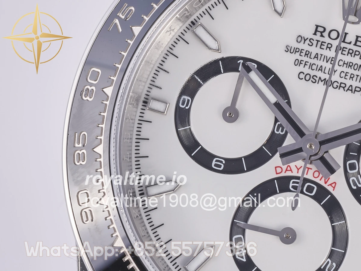 Rolex Daytona 126500 QF 904L Steel White Dial on SS Bracelet JH4131 (Free Sprung) - Image 12
