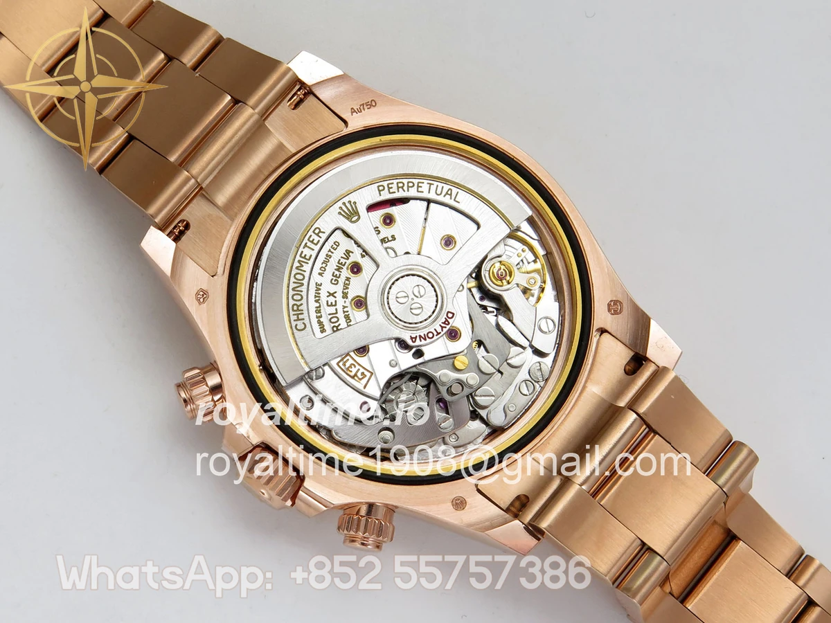 Rolex Daytona 126505 BTF Brown/Black Dial on RG Braclet DD4131 (Weighted) 220g - Image 12