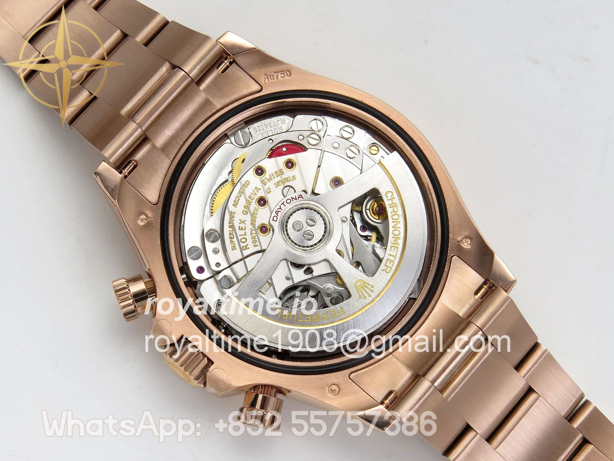 Rolex Daytona 126505 RG UFO Brown/Black Dial on RG Bracelet UF4131 (Free Sprung) - Image 12