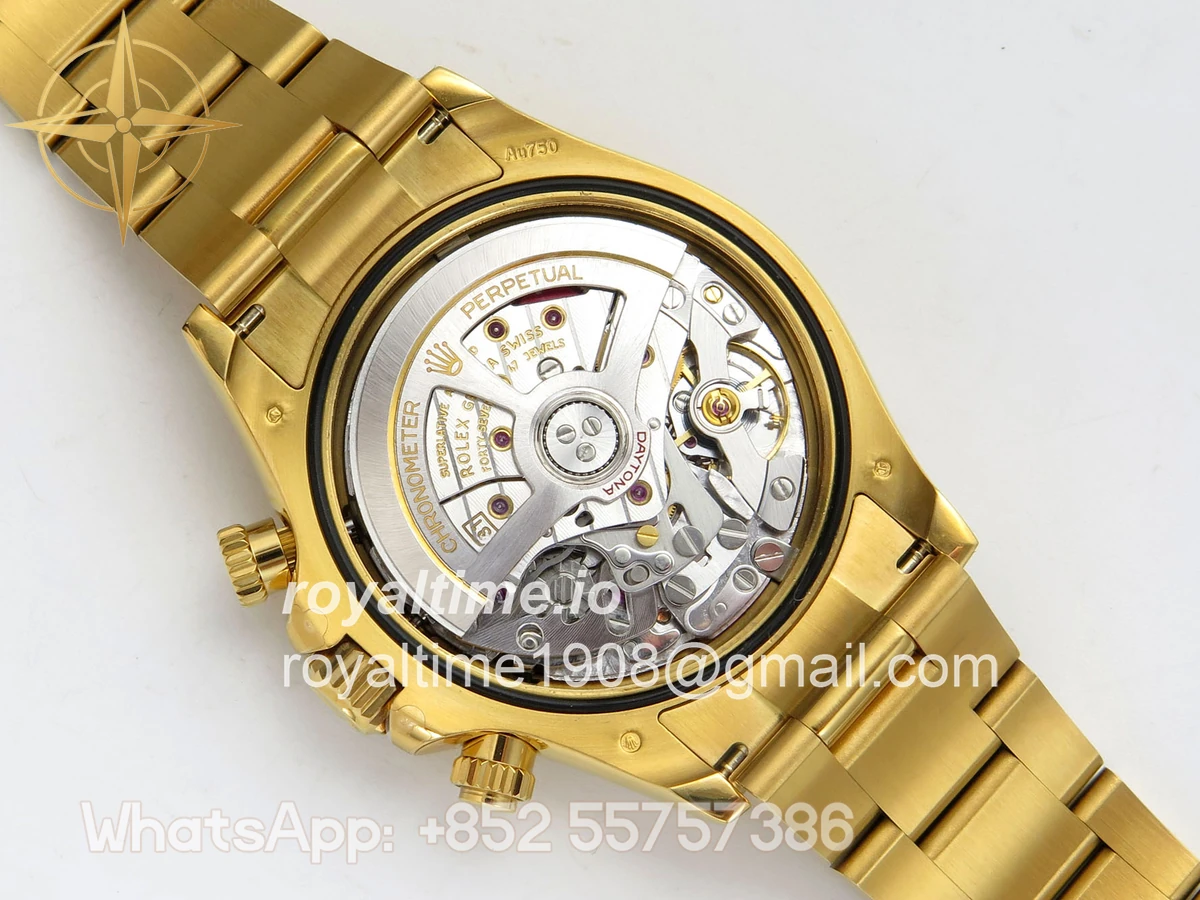 Rolex Daytona 126508 YG UFO Black/YG Dial on YG Bracelet UF4131 (Free Sprung) - Image 12