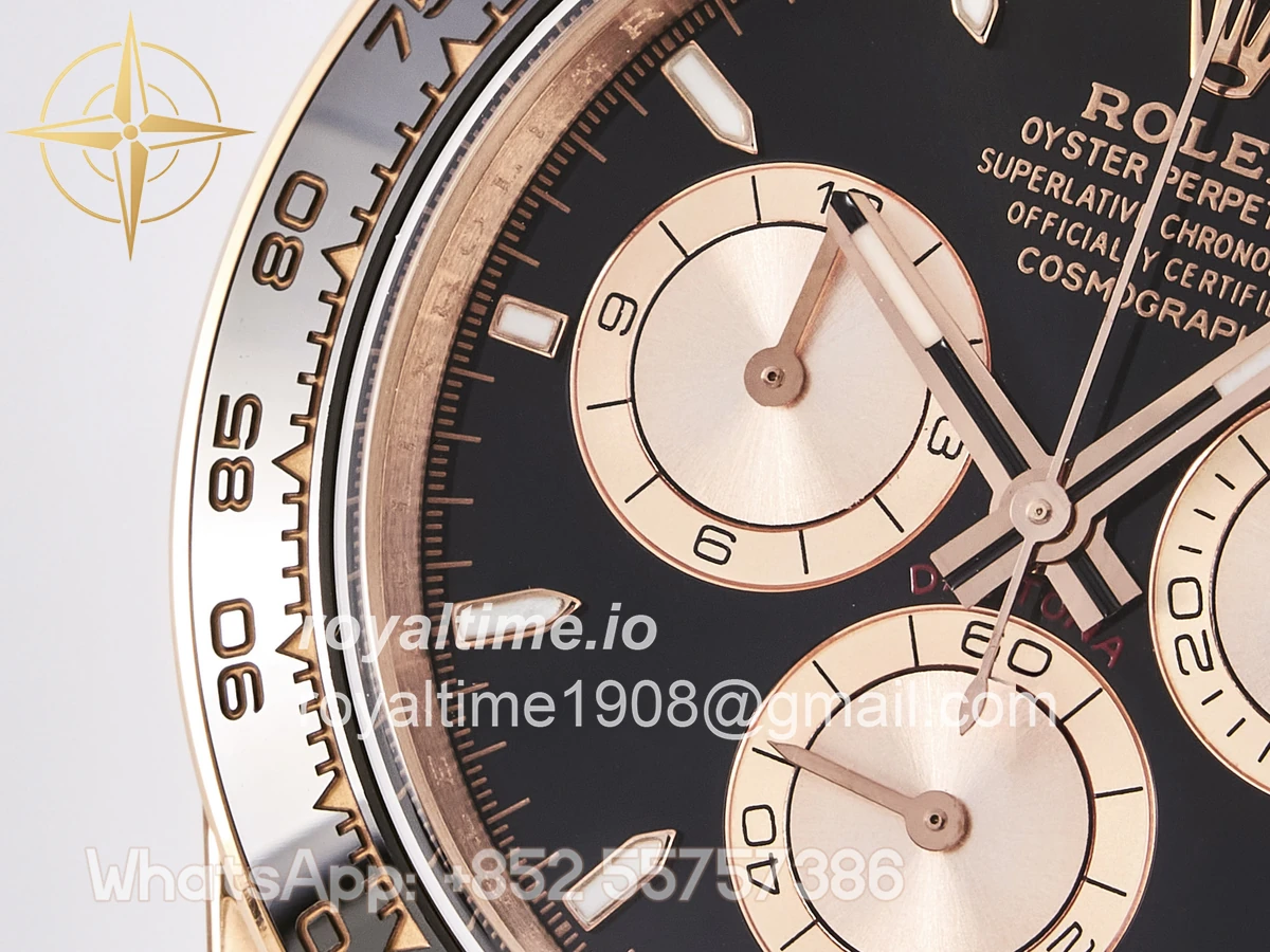 Rolex Daytona 126515 TMF Black/RG Stick Dial on Oysterflex Strap DD4131 - Image 12