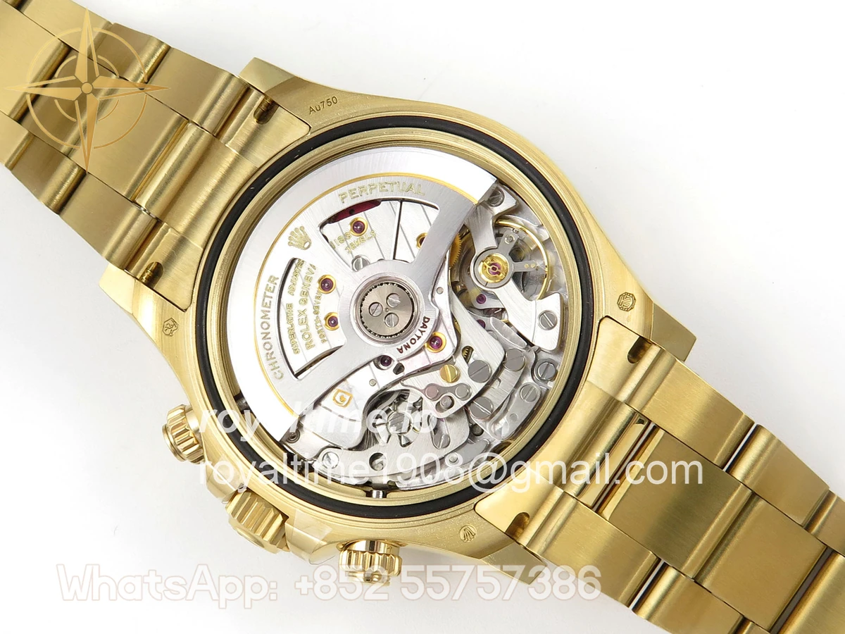 Rolex Daytona 126508 AVF Black Stick Dial on YG Bracelet DD4131 (Mod) - Image 12