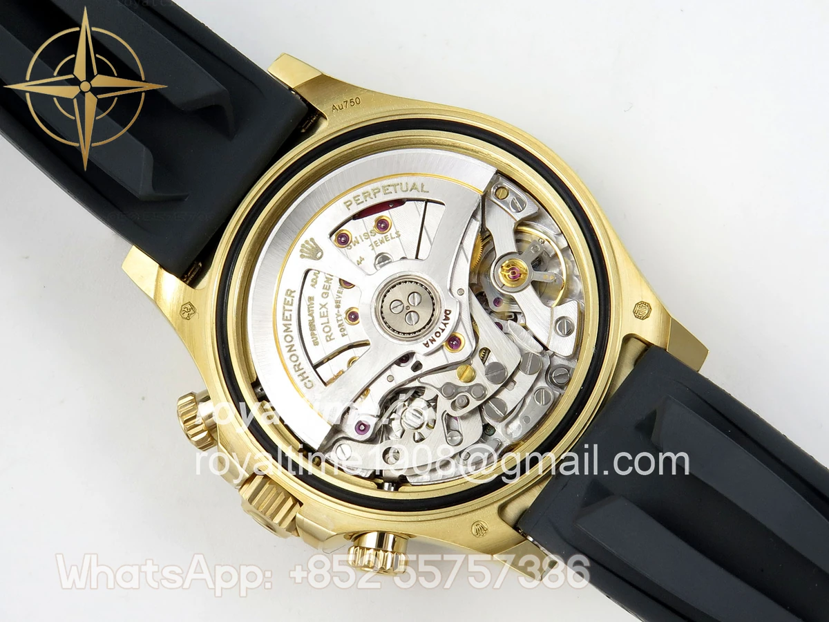 Rolex Daytona 126518 AVF YG/Black Dial on Oysterflex Strap DD4131 (Mod) - Image 12