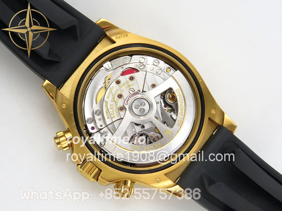 Rolex Daytona 126518 QF YG Dial on Oysterflex Strap JH4131 V18 (Free Sprung) Weighted 157g - Image 12