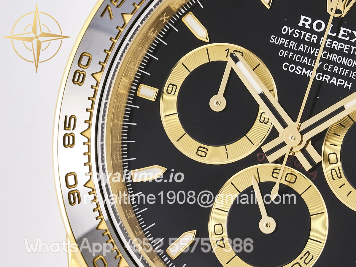 Rolex Daytona 126518 TMF Black Stick Dial on Oysterflex Strap DD4131 - Image 12