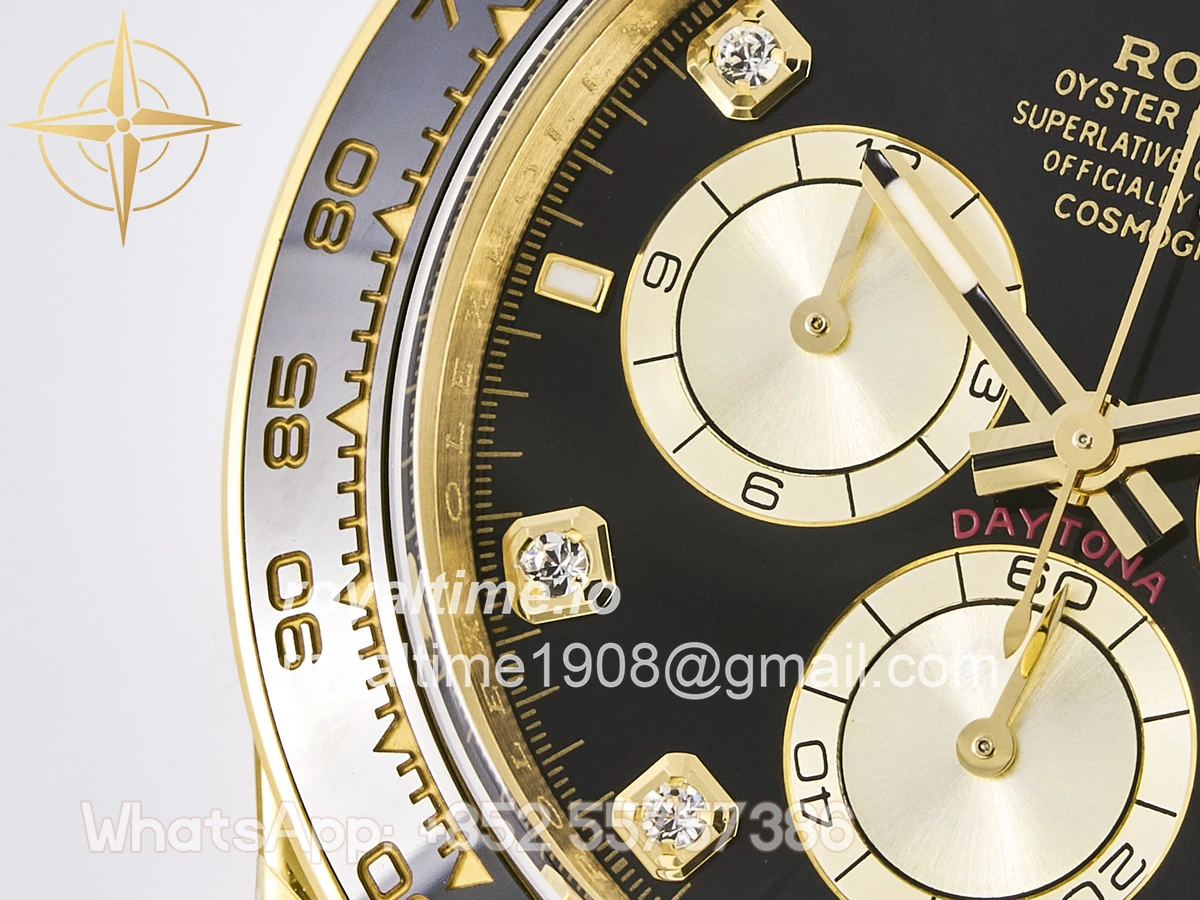 Rolex Daytona 126518 TMF Black/YG Diamonds Dial on Oysterflex Strap DD4131 - Image 12