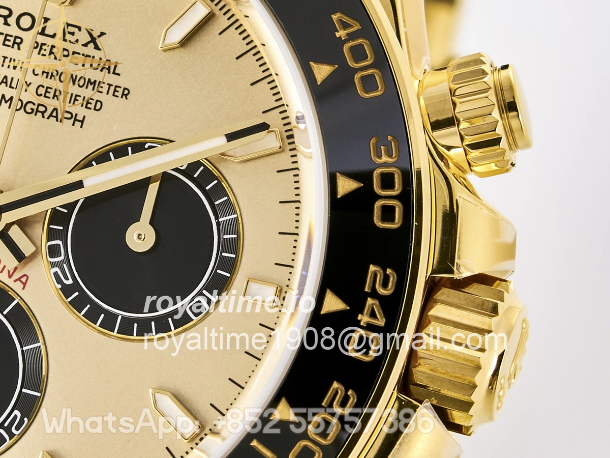 Rolex Daytona 126518 TMF YG/Black Dial on Oysterflex Strap DD4131 - Image 12