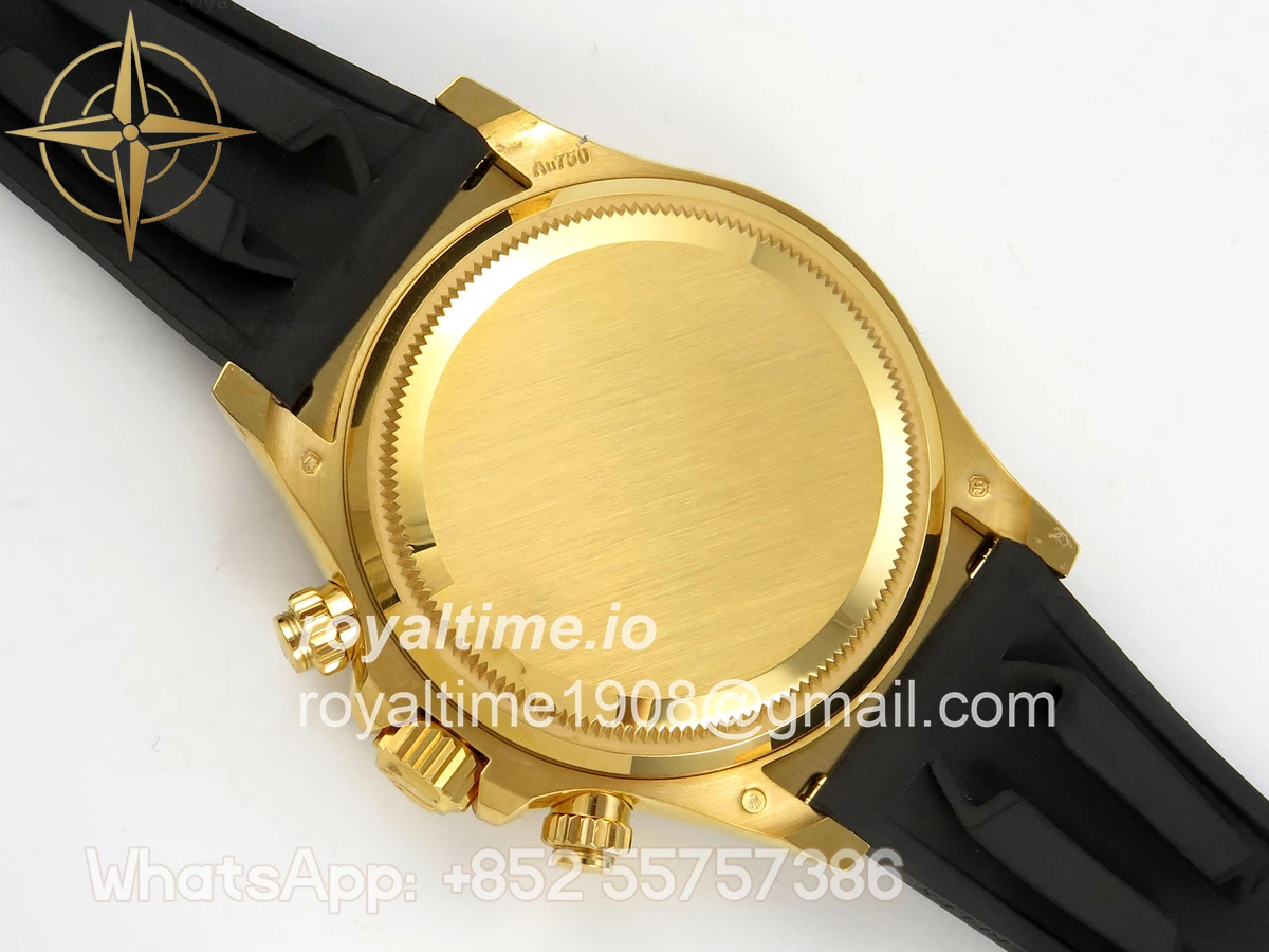 Rolex Daytona 126518 TMF YG/Black Dial on Oysterflex Strap SH4131 (Weighted) - Image 12