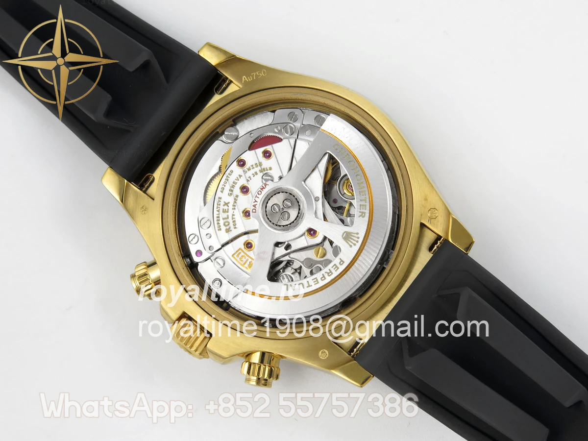 Rolex Daytona 126518 YG 3CF Tiffany Turquoise Blue Dial on Oysterflex Strap DD4131 (Gain Weight) - Image 12