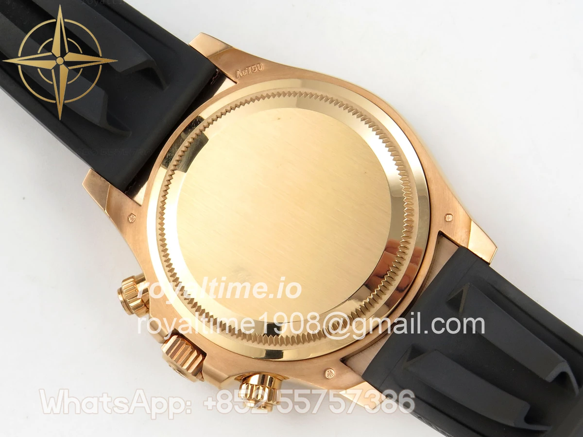 Rolex Daytona 126515 RG Clean Plus 904L Steel RG/Black Dial on Oysterflex Strap DD4131 - Image 12