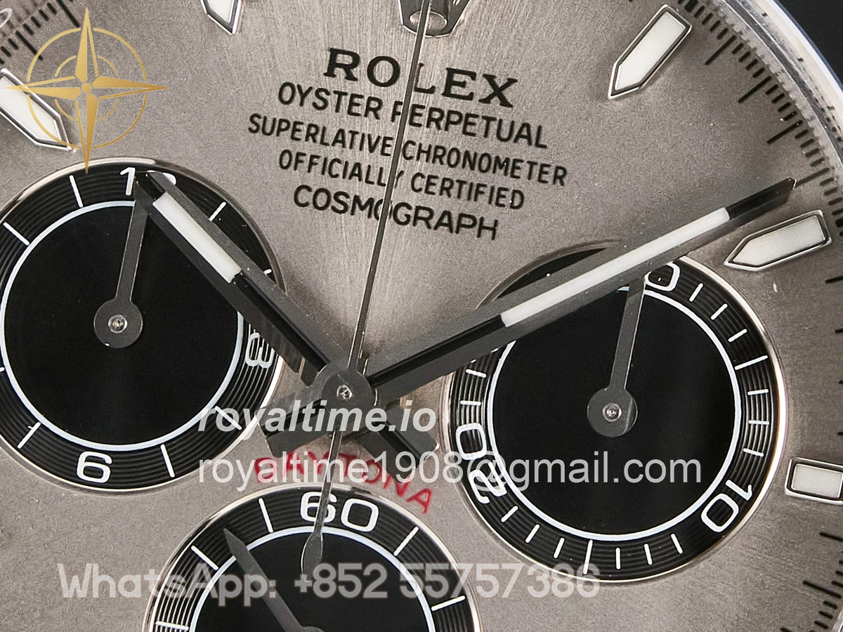 Rolex Daytona 126519 SS ARF Silver/Black Stick Dial on Oysterflex Strap DD4131 V2 (Weighted) - Image 12