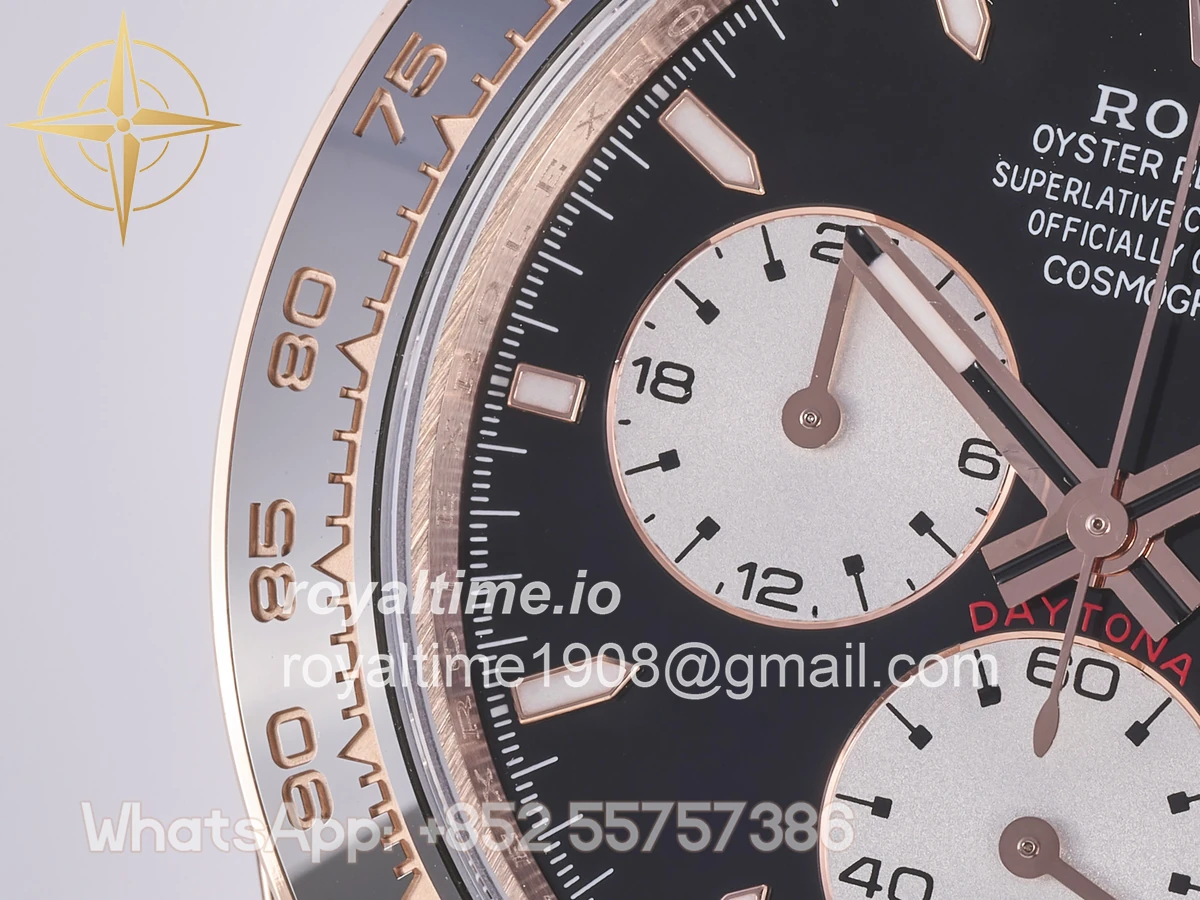 Rolex Daytona 126525 LN Le Mans QF on RG Bracelet JH4132 Free Sprung (Weighted) 175g - Image 12