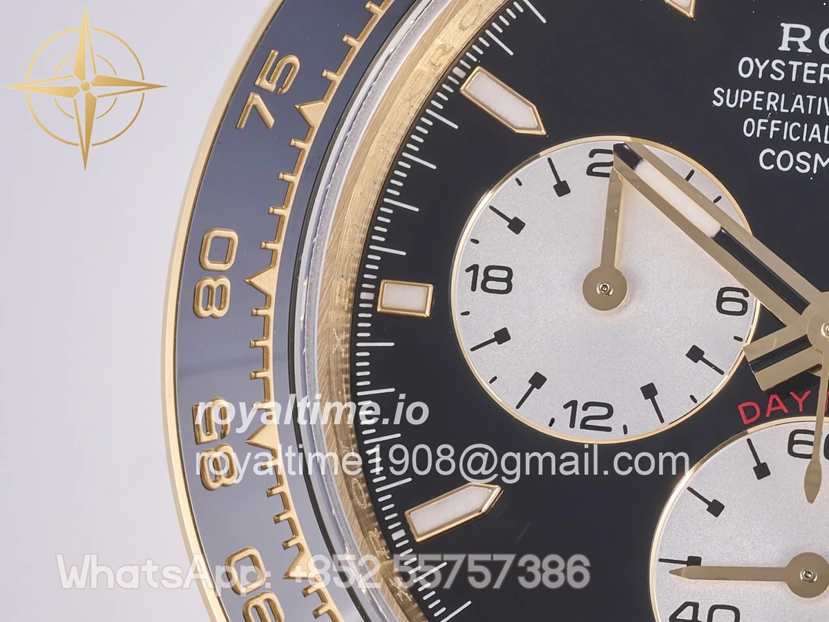 Rolex Daytona 126528 LN Le Mans QF on YG Bracelet JH4132 Free Sprung (Weighted) 175g - Image 12