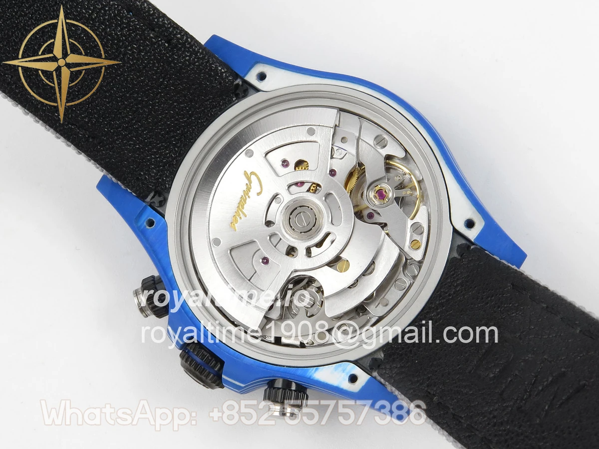 Rolex Daytona DIW Blue Carbon Case DIWF Edition Gray Crystal Dial on Gray Nylon Strap DD4801 - Image 12