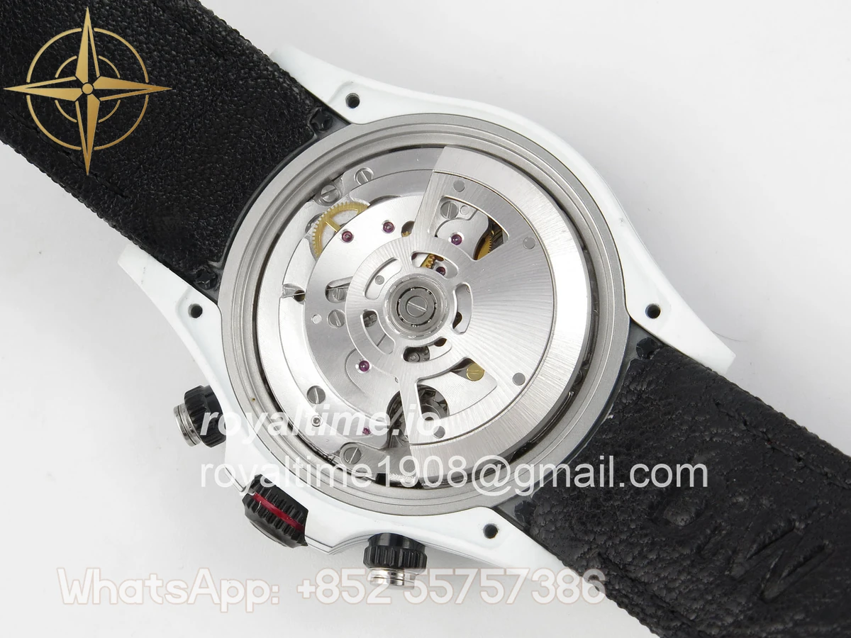 Rolex Daytona DIW Ferrari White Carbon DIWF White/Red Dial on Black Nylon Strap DD4801 - Image 12