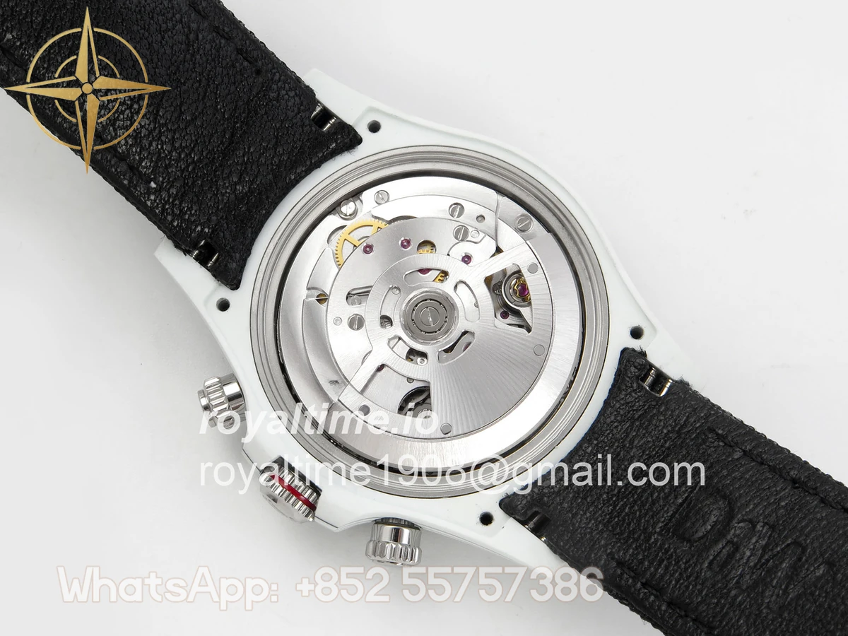 Rolex Daytona DIW Porsche 911 s/t White Carbon DIWF Blue Dial on Black Nylon Strap DD4801 - Image 12