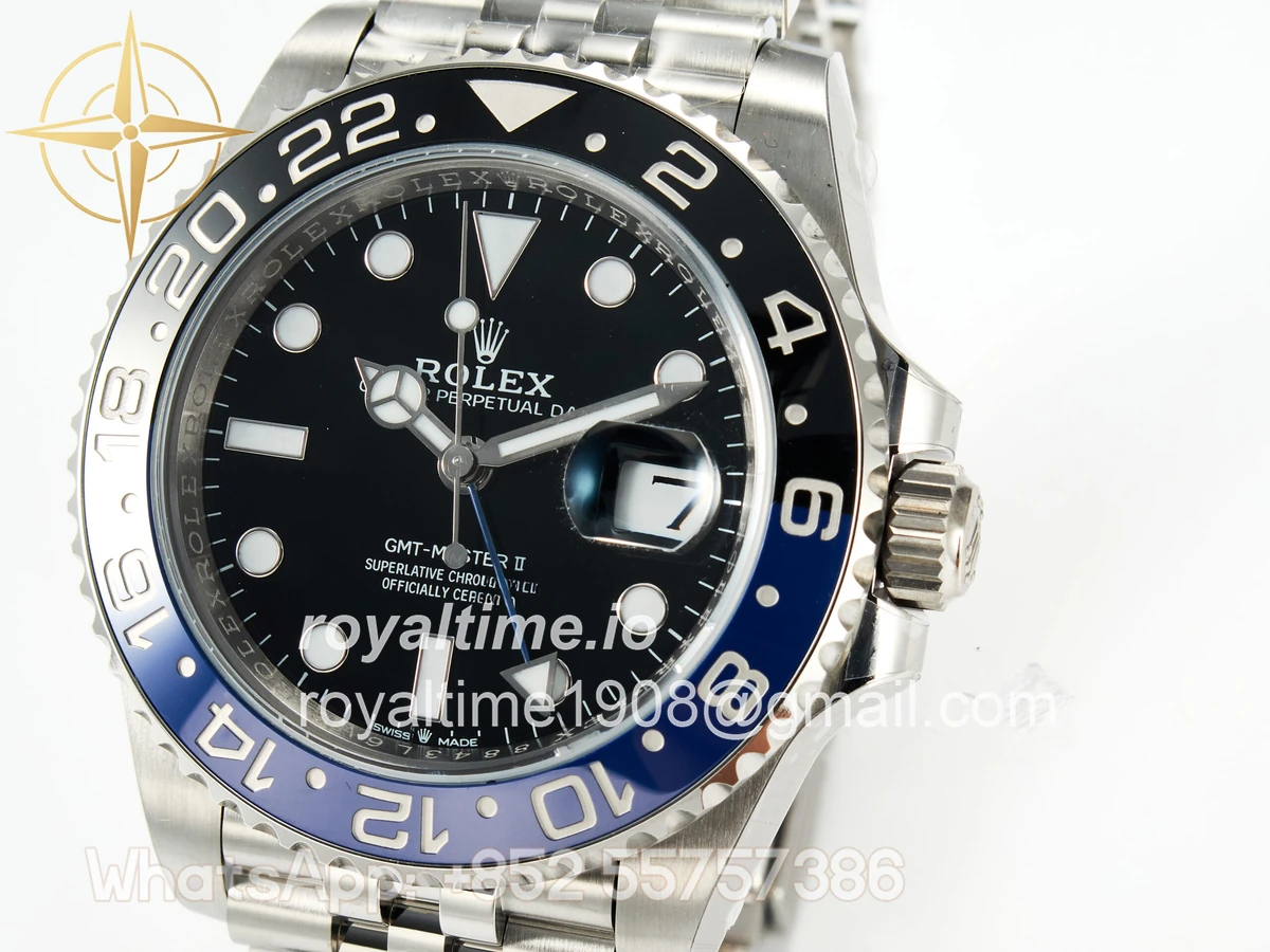 Rolex GMT-Master II 126710 BLNR Black/Blue Ceramic ARF on Jubilee Bracelet DD3285 CHS V3 - Image 12