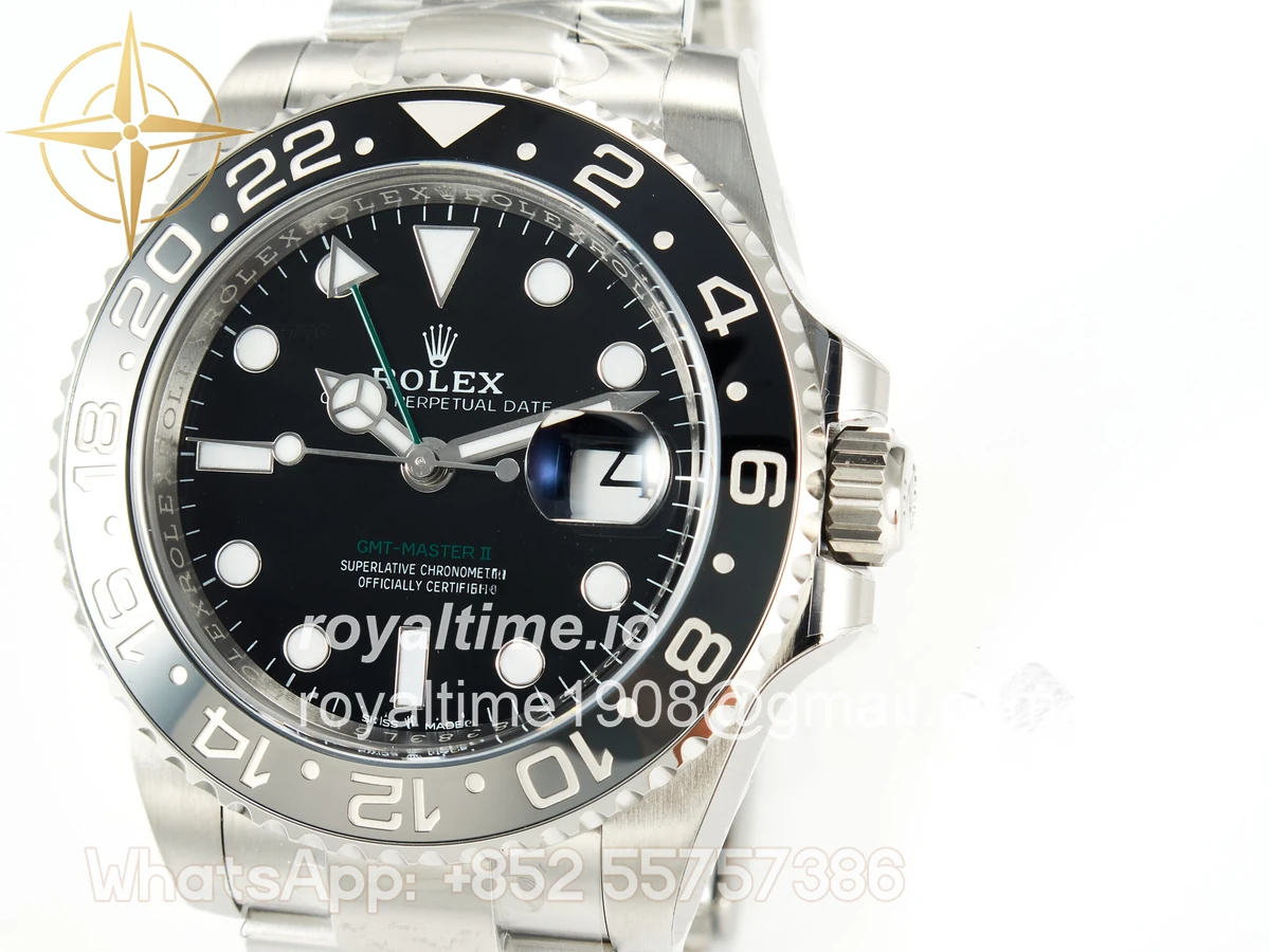 Rolex GMT-Master II 126710 GRNR Black/Gray Ceramic ARF on Oyster Bracelet DD3285 CHS V3 - Image 12