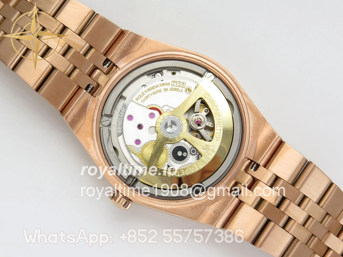 Rolex Land Dweller 127335 DIWF White Dial on RG Bracelet A7135 - Image 12