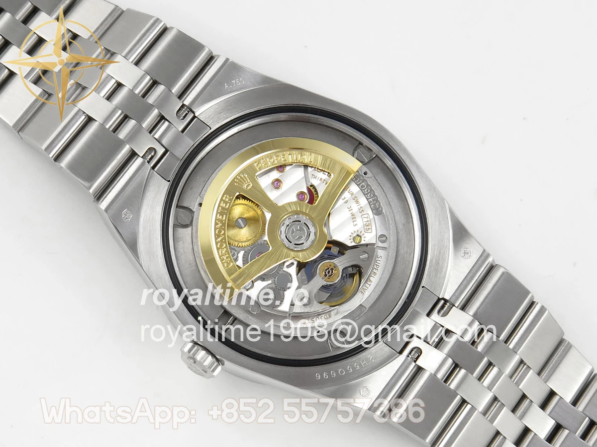 Rolex Land Dweller 127336 DIWF Ice Blue Textured Dial Diamonds Bezel on SS Bracelet A7135 - Image 12