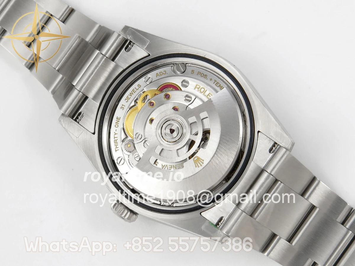 Rolex Oyster Perpetual 36mm 126000 QF 904L Steel Pistachio Green Dial on SS Bracelet VR3230 - Image 12