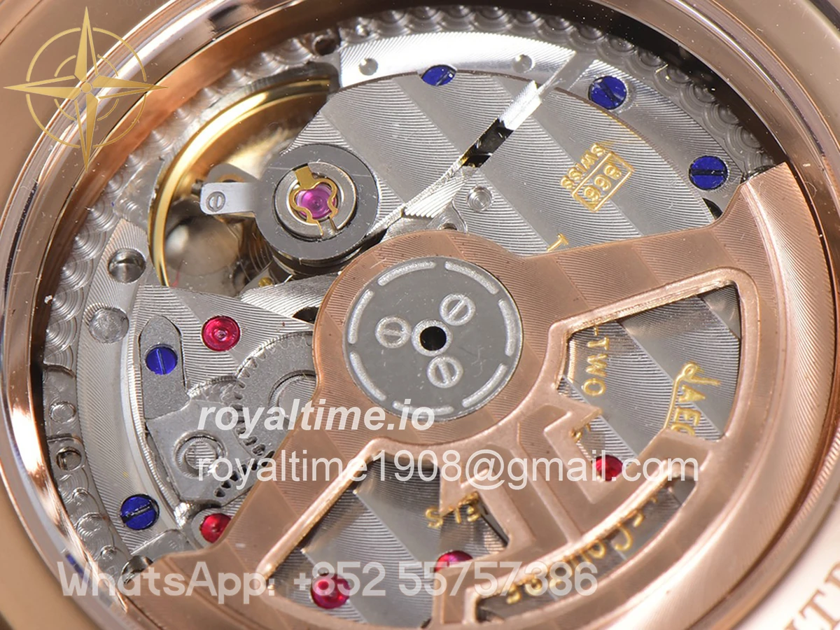 Jaeger-LeCoultre Master Calendar Silver Dial in Rose Gold on Brown Leather Strap - Image 12