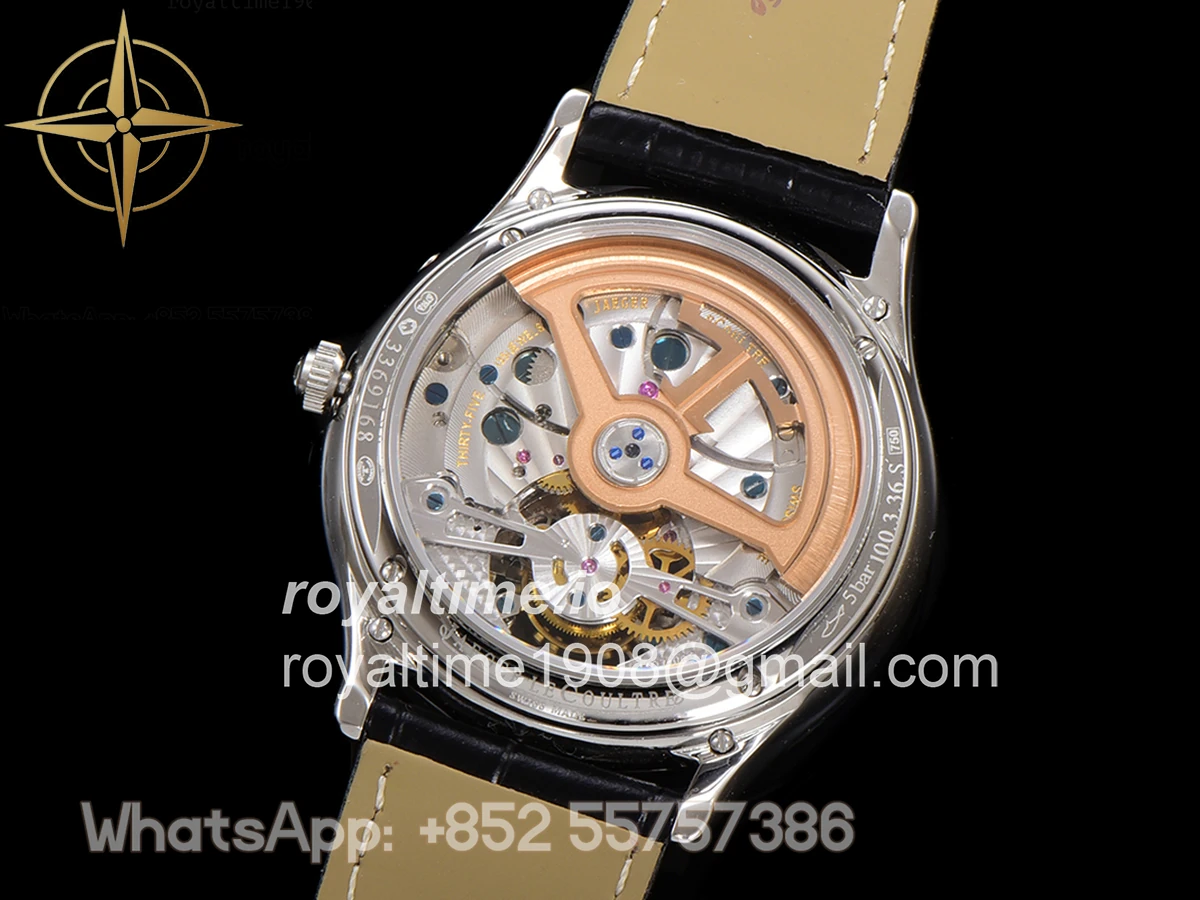 Jaeger-LeCoultre Master Ultra Thin Tourbillon White Dial with Diamond Bezel in White Gold - Image 12