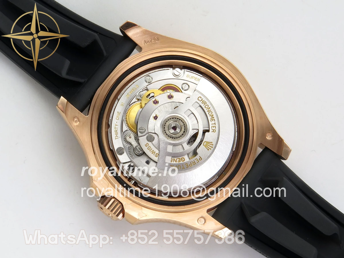 Rolex Yacht-Master 126655 SCF 3D Black Ceramic Bezel on Black Rubber Strap DD3235 - Image 12