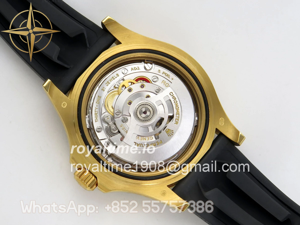 Rolex Yacht-Master 42mm 226658 YG QF on Oysterflex Strap JH3235 V18 (Free Sprung) Weighted 171g - Image 12