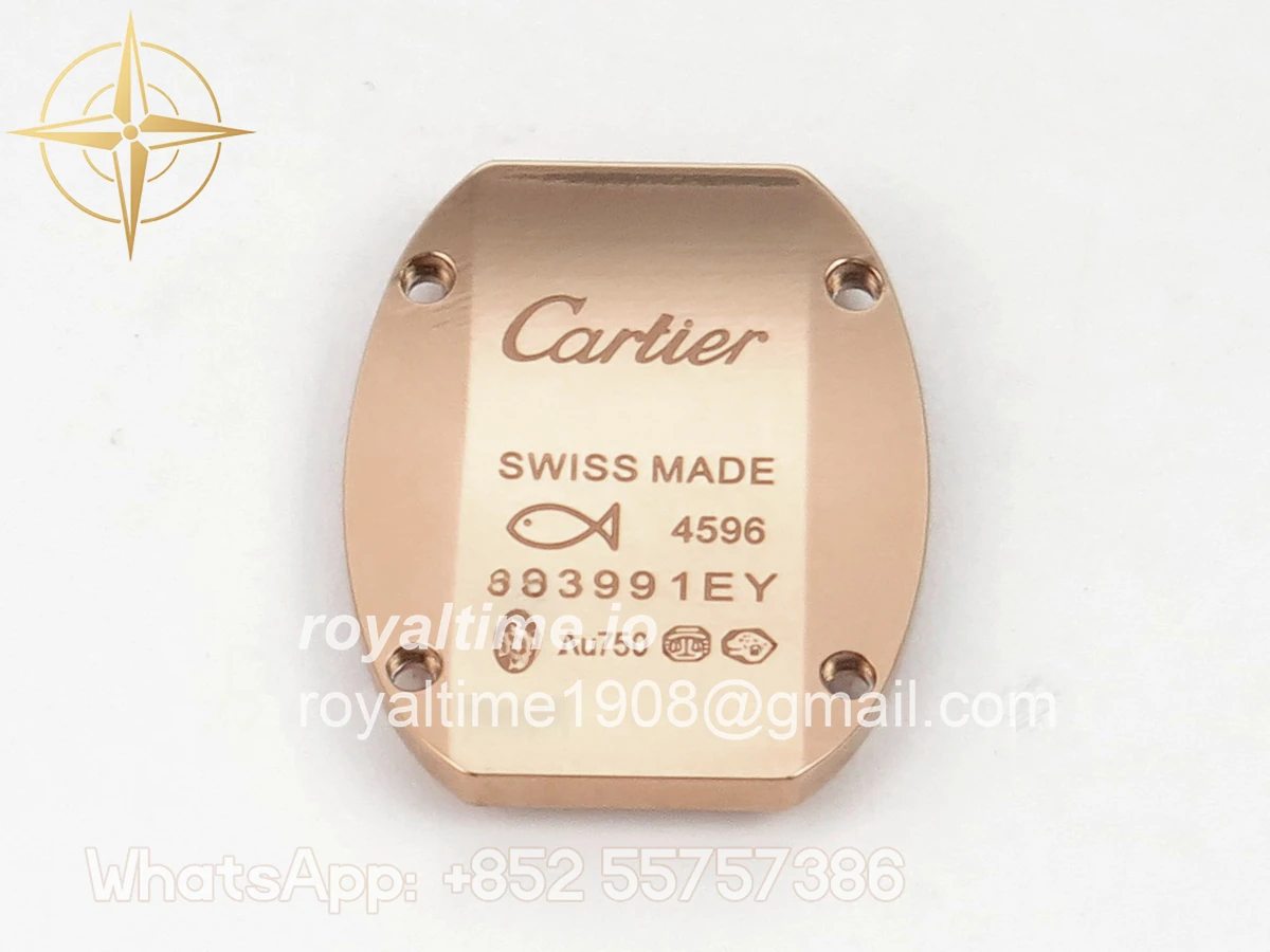 Cartier Baignoire De Cartier RG BLSF White Dial on RG Medium Size Bracelet Swiss Quartz - Image 12