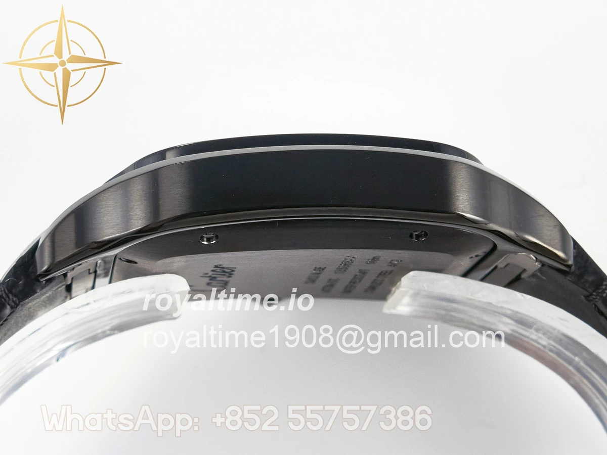 Cartier Santos de Cartier 40mm 2018 BVF Black Dial on Black Leather Strap MIYOTA 9015 - Image 12