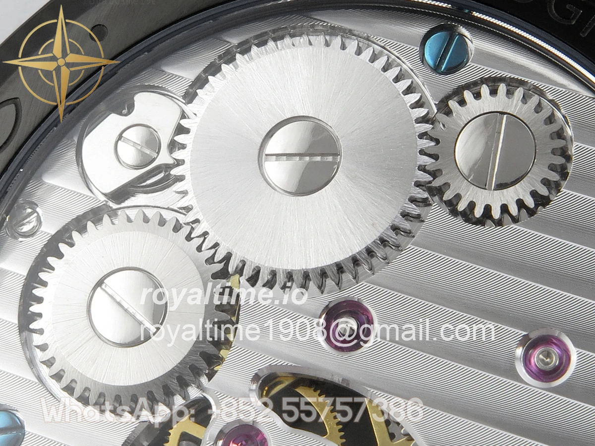 IWC Big Pilot 43 Tourbillon PVD RMSF Whtie Dial on Black Leather Strap - Image 12