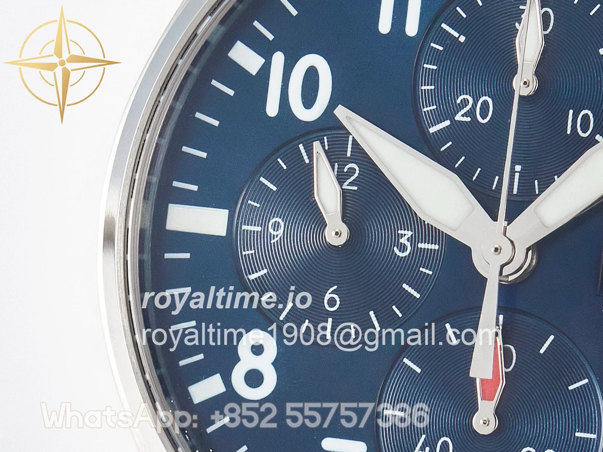IWC Pilot’s Watch IW388102 BLSF Performance Chronograph 41mm SS Blue Dial On Stainless steel bracelet A7750 to 69385 - Image 12