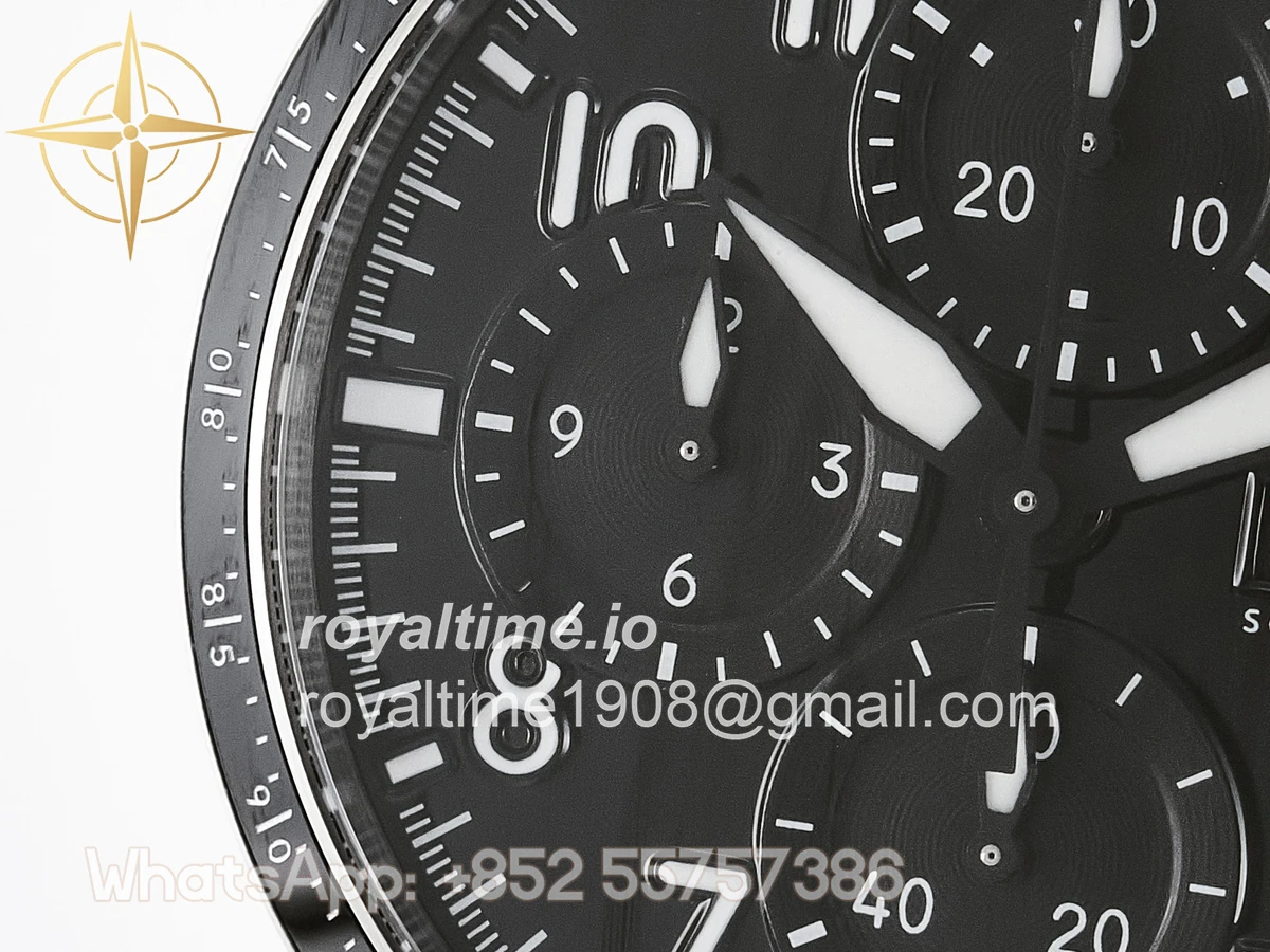 IWC Pilot’s Watch IW388307 BLSF Performance Chronograph 41mm Mercedes-AMG F1 Team SS Black Dial On Stainless steel bracelet A7750 to 69385 - Image 12