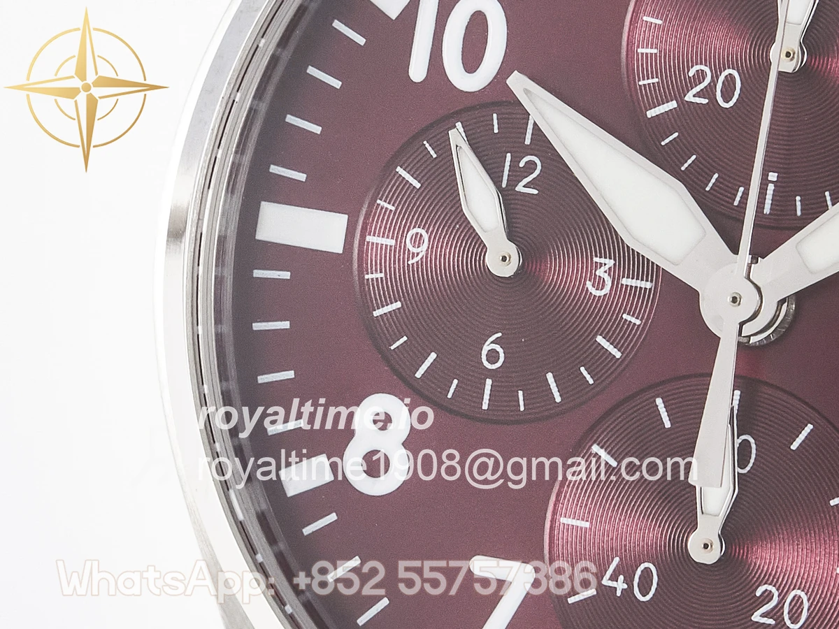 IWC Pilot’s Watch IW388107 BLSF Performance Chronograph 41mm Chinese New Year Special Edition SS Red Dial On Stainless steel bracelet A7750 to 69385 - Image 12