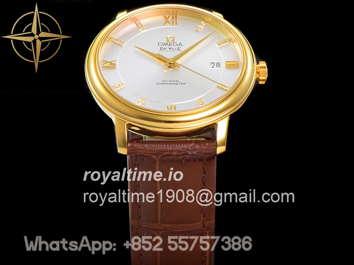 Omega De Ville Prestige Co‑Axial Master Chronometer 40mm Silver Dial in Yellow Gold - Image 12