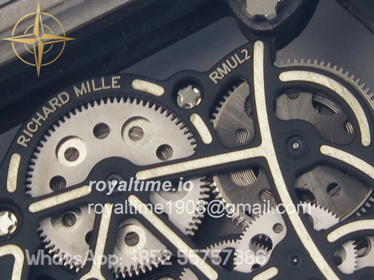 Richard Mille AVF RM061 White NTPT Black Inner Bezel Black Rubber Strap Vaucher RMUL2 Free Sprung (Mod) - Image 12