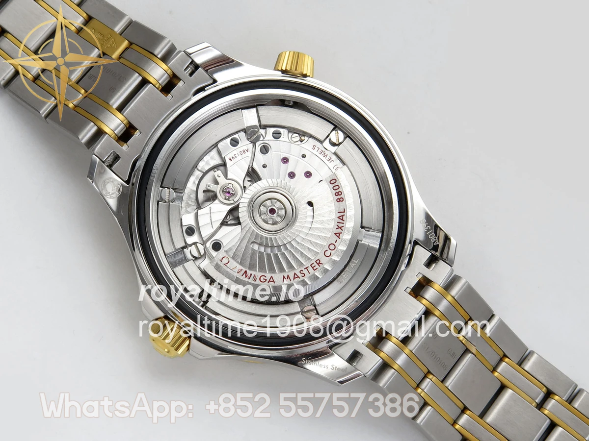 Omega Seamaster Diver 300M SS/YG ORF Blue Ceramic Blue Dial on SS/YG Bracelet OR8800 - Image 12