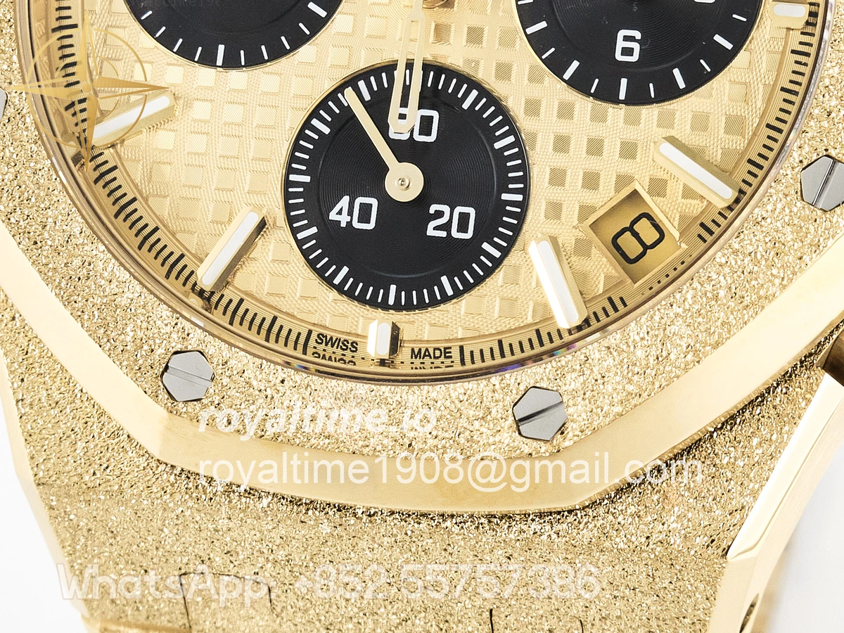 Audemars Piguet Royal Oak Chrono 26240 Frosted YG APSF YG Dial on Bracelet SA4401 - Image 12