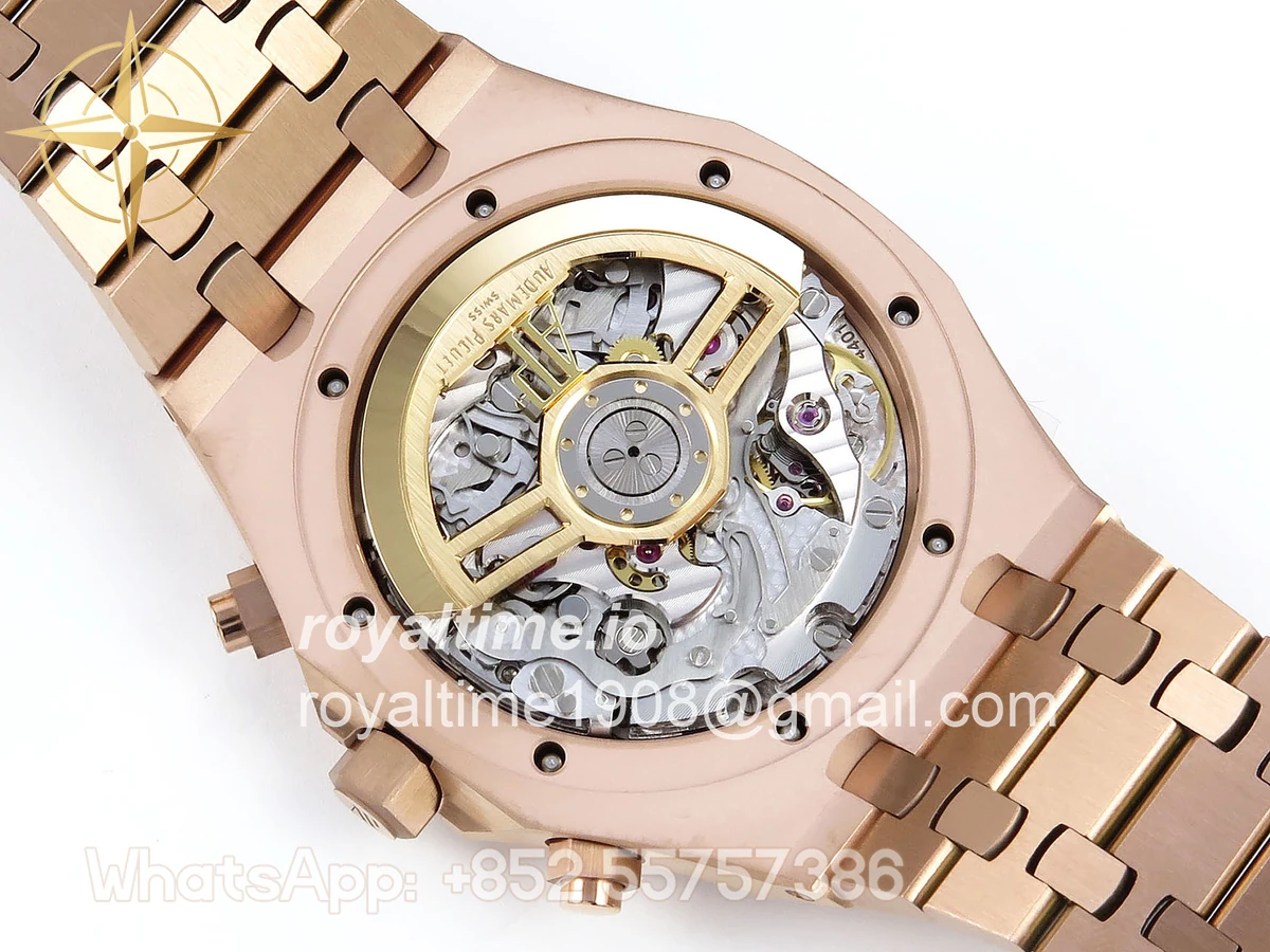 Audemars Piguet Royal Oak Chrono 26240 RG APSF Black Dial on RG Bracelet SA4401 - Image 12