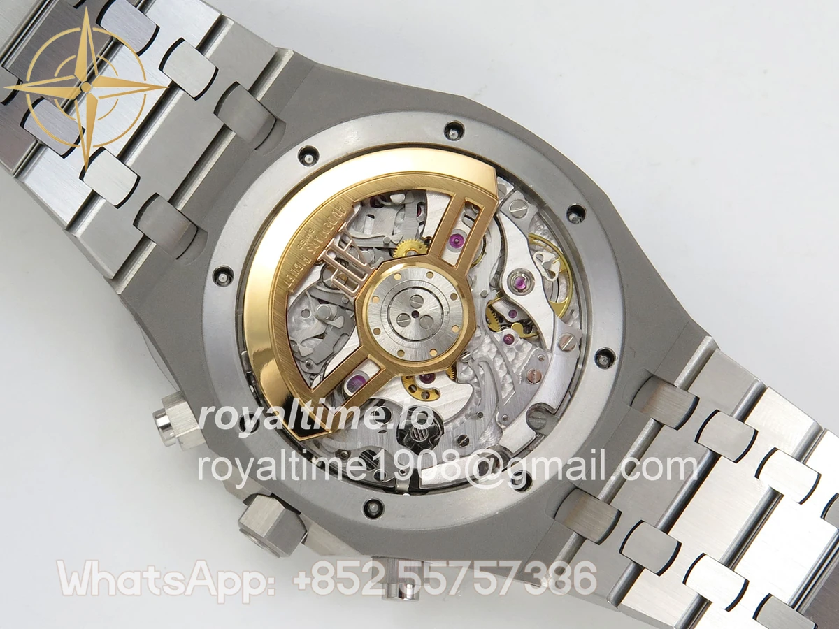Audemars Piguet Royal Oak Chrono 26240 RG DDF Blue Dial on SS Bracelet DD4401 Gain Weight (SW Dial) - Image 12